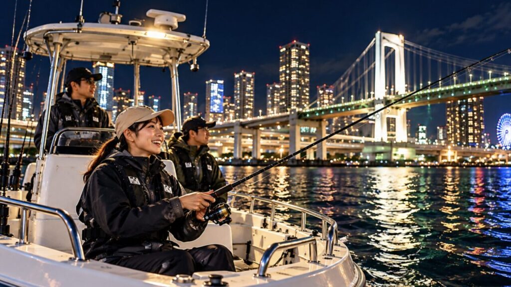 【2026年秋】大阪湾のナイトシーバス入門!夜景を楽しむボートフィッシングと初心者が釣るためのコツ